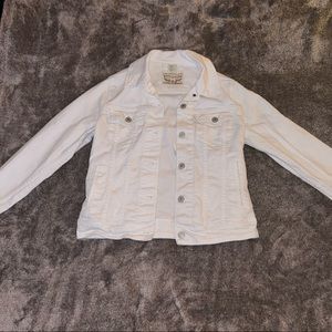 White Levi Jean Jacket